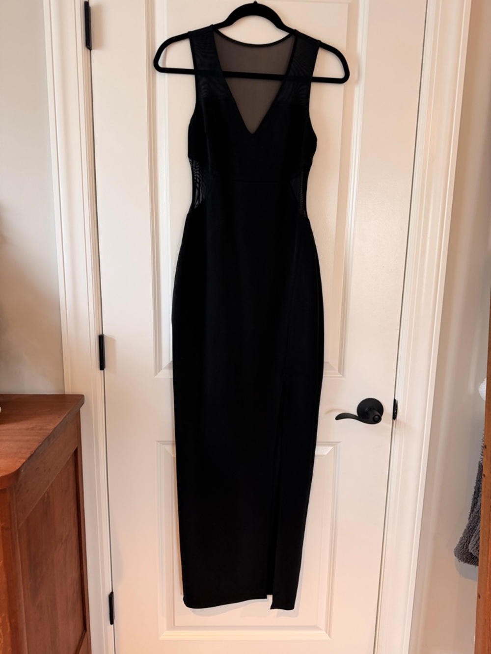 Express Long Maxi Dress with Sheet Back & Sides